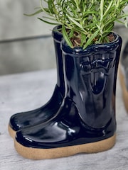 Dibor Blue Double Wellington Small Planter - Image 4 of 5