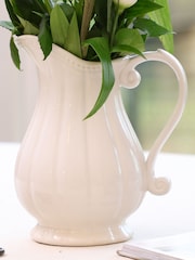 Dibor White Gladestry Classical Pitcher Jug Vase - Image 2 of 5