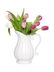 Dibor White Gladestry Classical Pitcher Jug Vase - Image 5 of 5