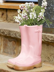 Dibor Pink Large Double Wellington Planter - Image 1 of 6