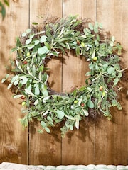Dibor Green Spring Hedgerow Floral Wreath - Image 5 of 5