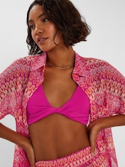 Accessorize Dark Pink Crochet Shorts - Image 2 of 4