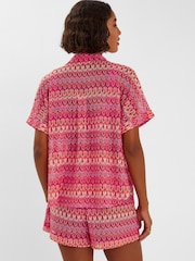 Accessorize Dark Pink Crochet Shorts - Image 3 of 4