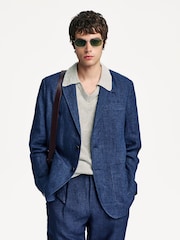 Oliver Spencer Blue Theobald Jacket - Image 1 of 12