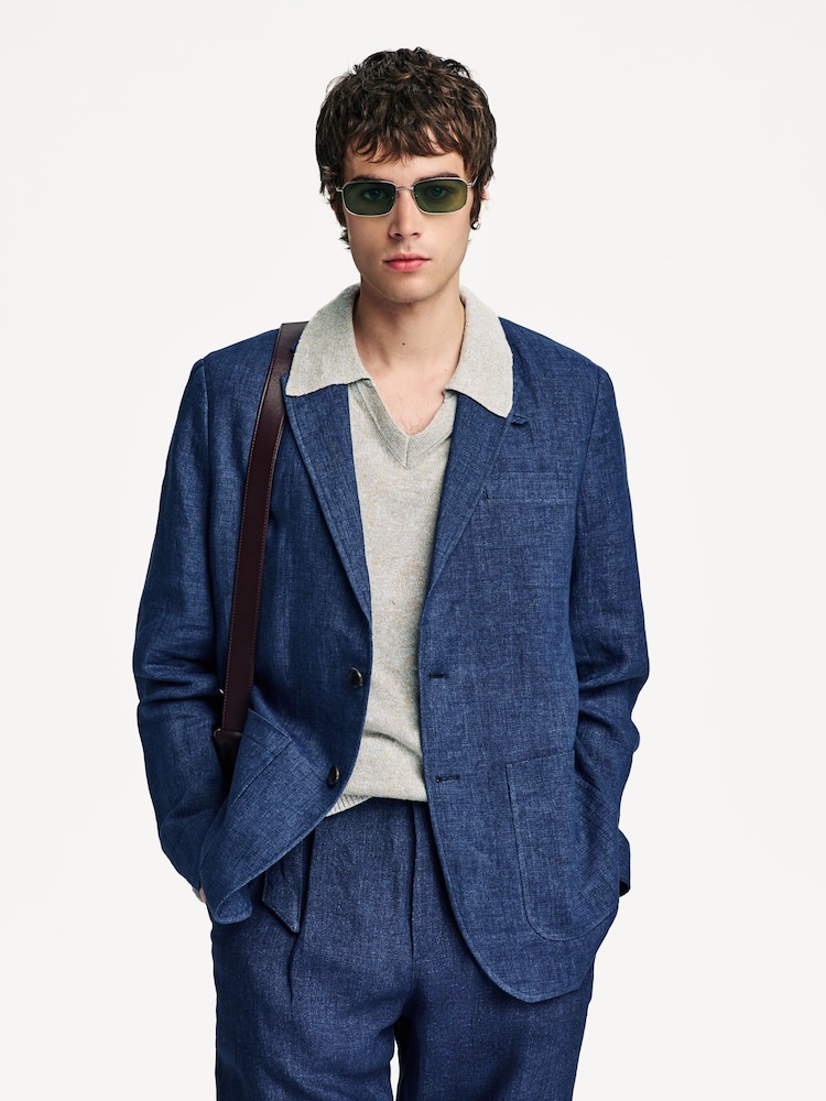 Oliver Spencer Blue Theobald Jacket - Image 1 of 12
