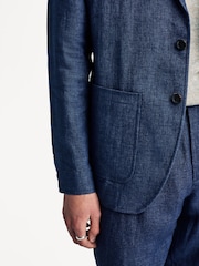 Oliver Spencer Blue Theobald Jacket - Image 3 of 12