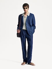 Oliver Spencer Blue Theobald Jacket - Image 4 of 12
