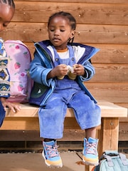 أزرق نيلي - JoJo Maman Bébé 2-Piece Chunky Cord Dungarees & Top Set - صورة 2 من 2