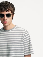 Oliver Spencer Cream Holmes Box T-Shirt - Image 5 of 6