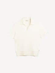 Oliver Spencer Cream Sherwin Westcott Polo Shirt - Image 1 of 5