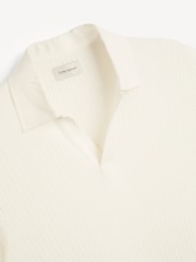 Oliver Spencer Cream Sherwin Westcott Polo Shirt - Image 2 of 5