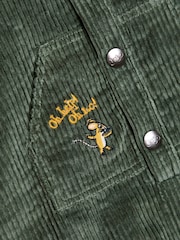 JoJo Maman Bébé Gruffalo Khaki Green Cord Romper - Image 3 of 5