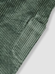 كاكي أخضر - JoJo Maman Bébé 2-Piece Chunky Cord Dungarees & Top Set - صورة 4 من 6