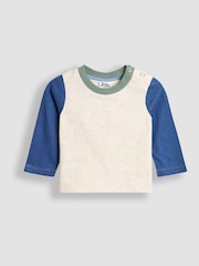 كاكي أخضر - JoJo Maman Bébé 2-Piece Chunky Cord Dungarees & Top Set - صورة 5 من 6