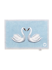 Hug Rug Blue Cotton washable Runner Bathmat - Image 1 of 2