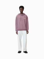 AllSaints Purple Underground 100% Organic Cotton Hoodie - Image 3 of 7