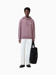 AllSaints Purple Underground 100% Organic Cotton Hoodie - Image 4 of 7