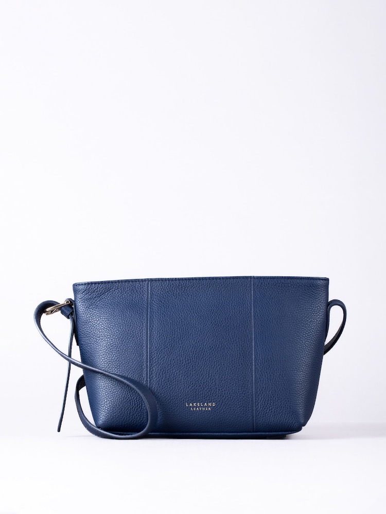 Lakeland Leather Blue Langdale Cross-Body Bag - Image 2 of 6 Lakeland Leather Blue Langdale Cross-Body Bag - Image 2 of 6