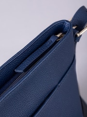Lakeland Leather Blue Langdale Cross-Body Bag - Image 3 of 6