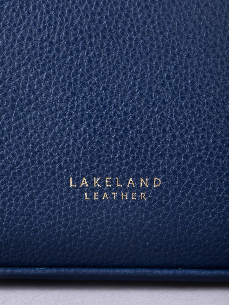 Lakeland Leather Blue Langdale Cross-Body Bag - Image 7 of 7 Lakeland Leather Blue Langdale Cross-Body Bag - Image 7 of 7