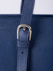 Lakeland Leather Blue Langdale Tote Bag - Image 3 of 6