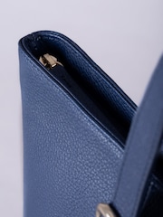 Lakeland Leather Blue Langdale Tote Bag - Image 4 of 6