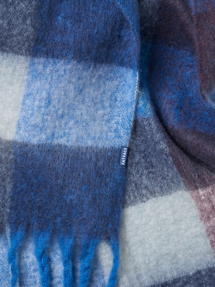 FatFace Multi Large Check Scarf - Image 2 of 2