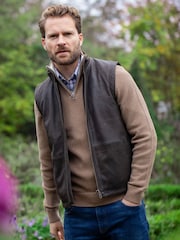 Lakeland Leather Brown Glenridding Gilet - Image 5 of 6