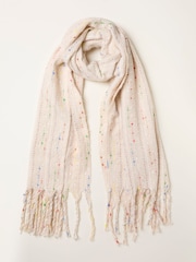 FatFace Ivory Confetti Scarf - Image 1 of 2
