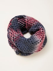 FatFace Navy Space Dye Snood - Image 1 of 2