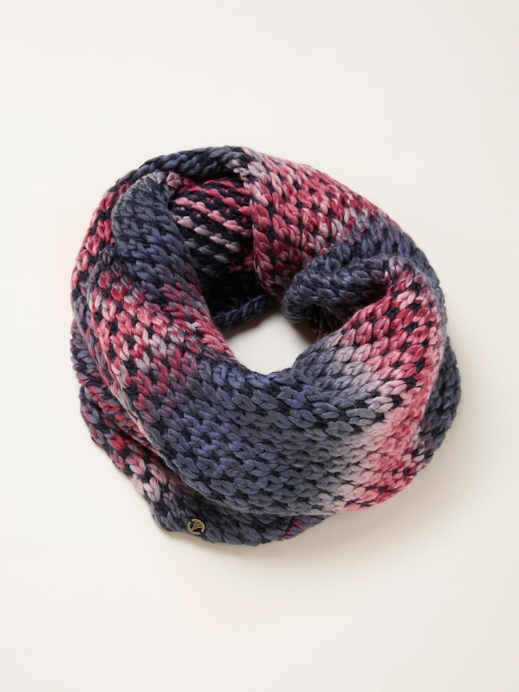 FatFace Navy Space Dye Snood - Image 1 of 2 FatFace Navy Space Dye Snood - Image 1 of 2