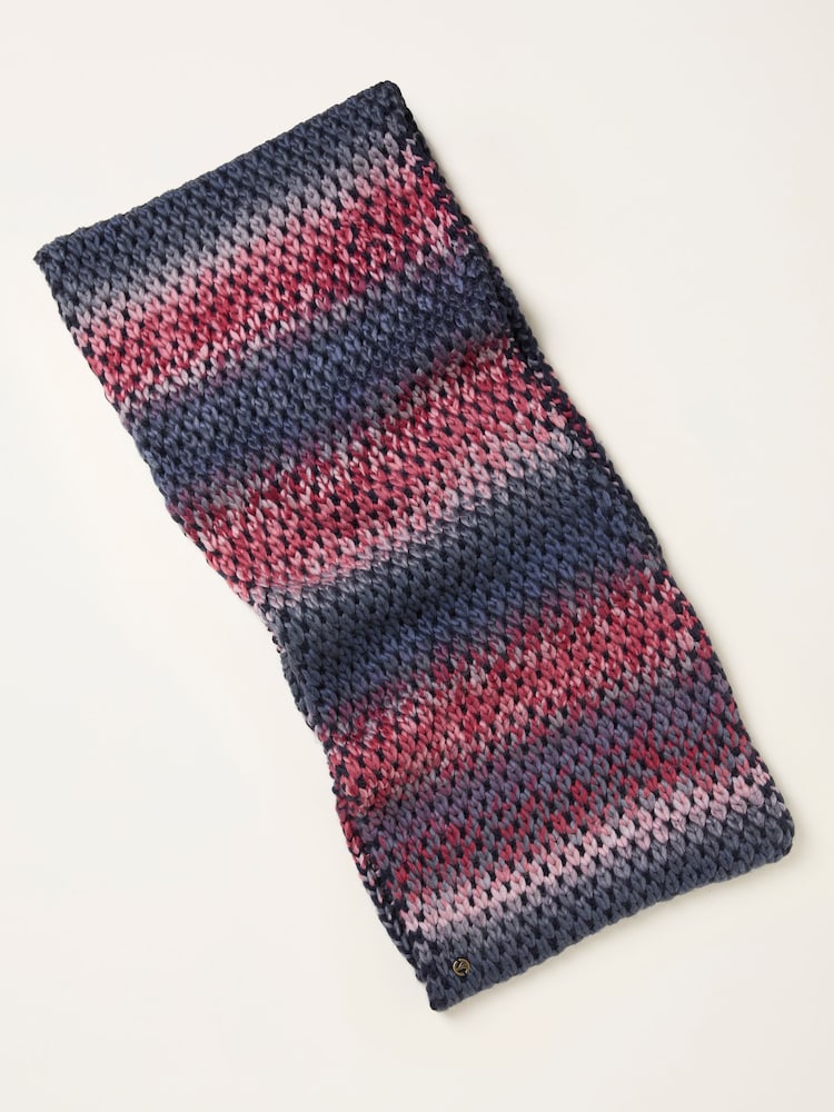 FatFace Navy Space Dye Snood - Image 2 of 2 FatFace Navy Space Dye Snood - Image 2 of 2