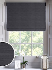 Graphite Grey Ire Made to Measure Roman Blind - Image 1 of 6