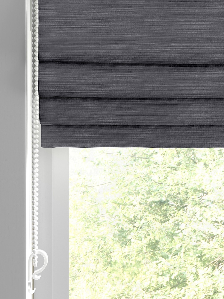 Graphite Grey Ire Made to Measure Roman Blind - Image 2 of 6