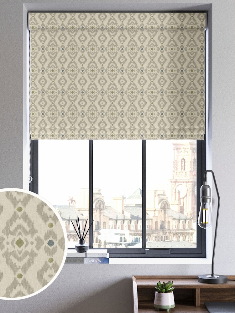 Olive Green Alven Made to Measure Roman Blind - Image 1 of 6