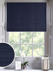 Navy Blue Ire Made to Measure Roman Blind - Image 1 of 6