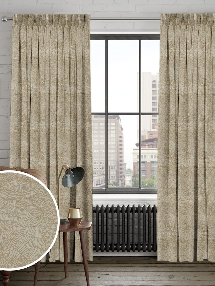 Flax Natural Verty Made to Measure Curtains - Image 1 of 9