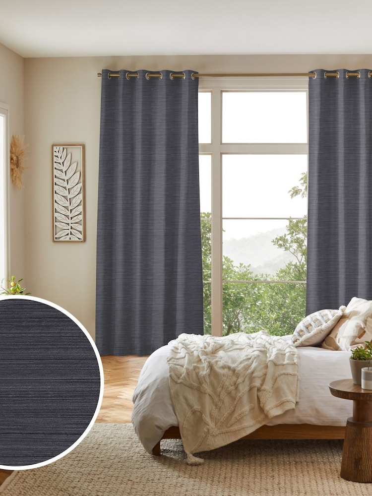Graphite Grey Ire Made to Measure Curtains - Image 1 of 9