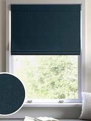Peacock Blue Bellum Made to Measure Roman Blind - Image 1 of 6