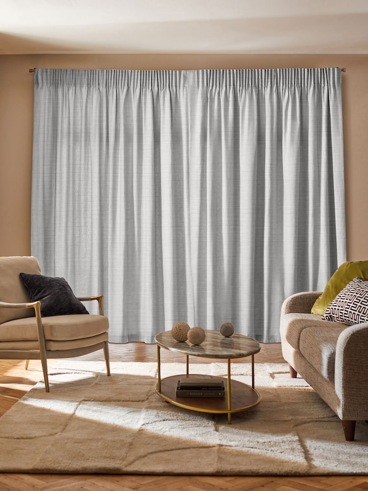 Pearl White Ire Made to Measure Curtains - Image 2 of 9