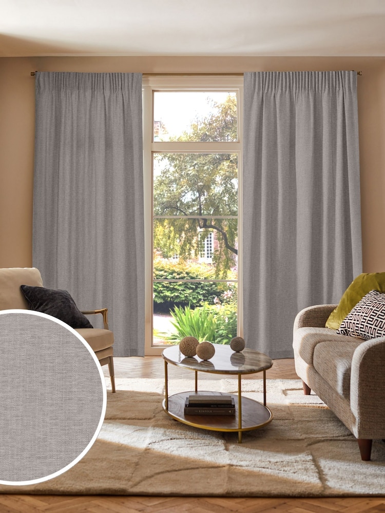 Dove Grey Bellum Made to Measure Curtains - Image 1 of 9