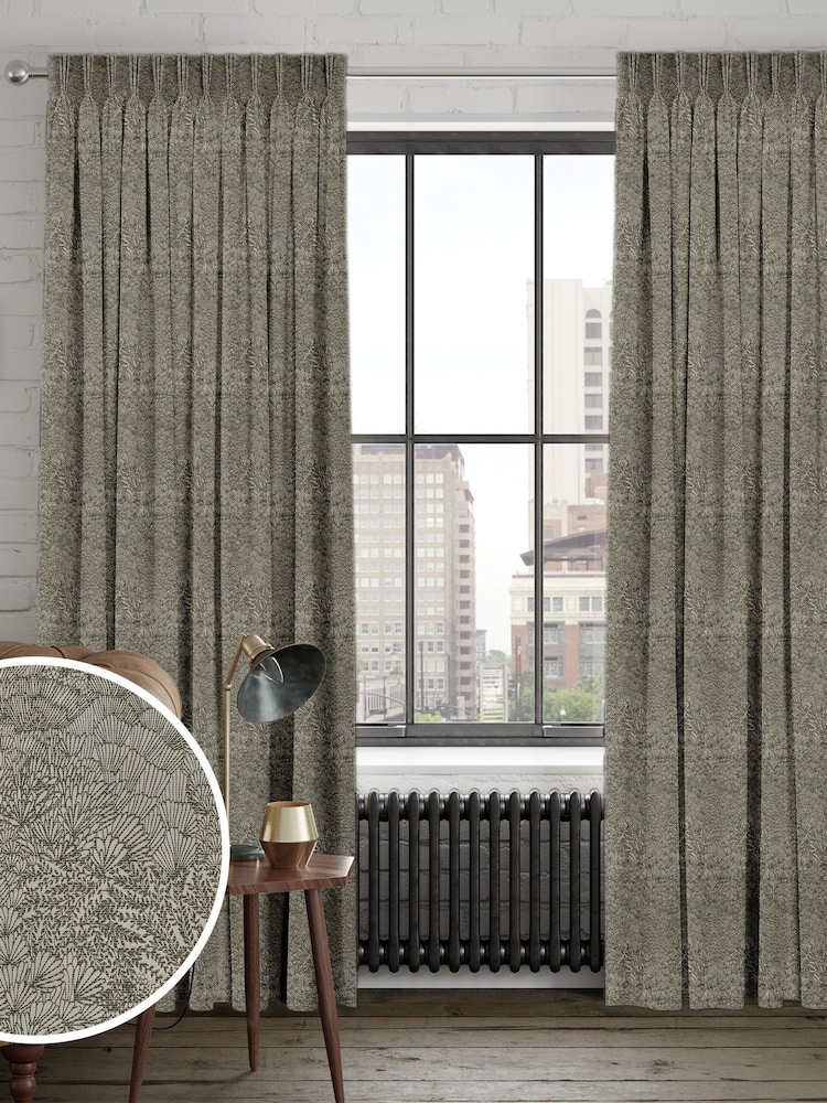 Forest Green Verty Made to Measure Curtains - Image 1 of 9