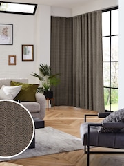 Black Noir Marte Made to Measure Curtains - Image 1 of 9