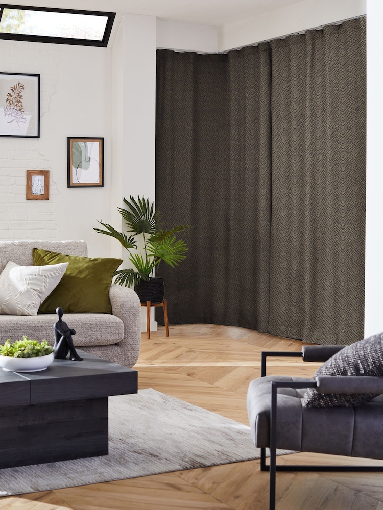 Black Noir Marte Made to Measure Curtains - Image 2 of 9