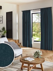 Peacock Blue Bellum Made to Measure Curtains - Image 1 of 9