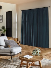 Peacock Blue Bellum Made to Measure Curtains - Image 2 of 9