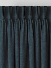 Peacock Blue Bellum Made to Measure Curtains - Image 5 of 9