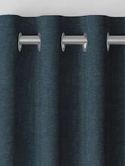 Peacock Blue Bellum Made to Measure Curtains - Image 7 of 9