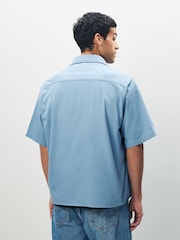 HUGO Blue Short Sleeve Shirt - Image 2 of 5