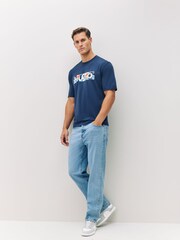 HUGO Blue Logo Graphic T-Shirt - Image 2 of 4